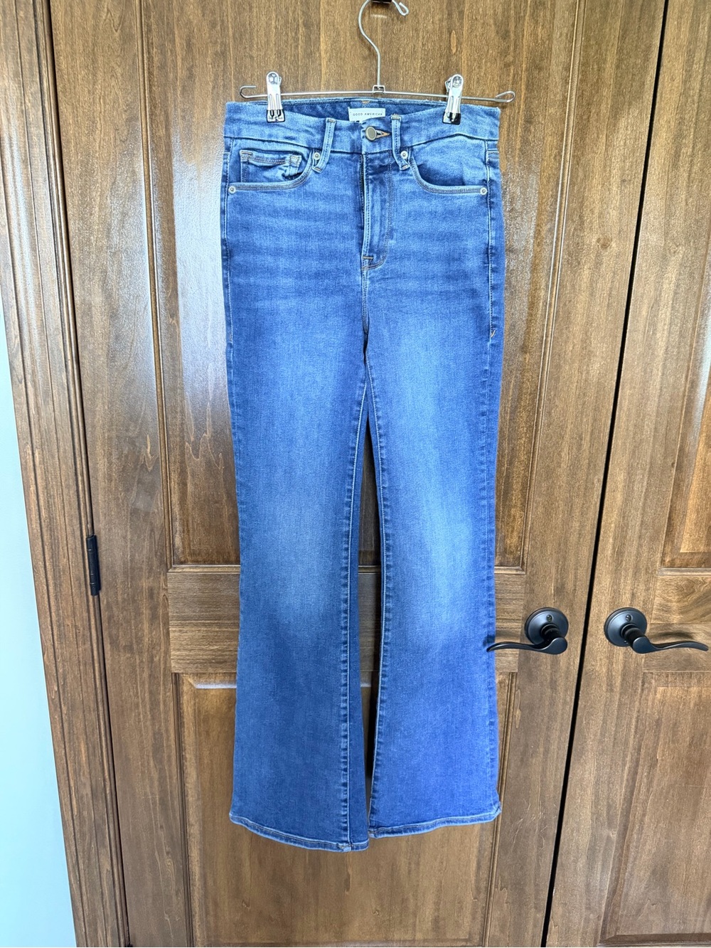 Good American Blue Flare Jeans